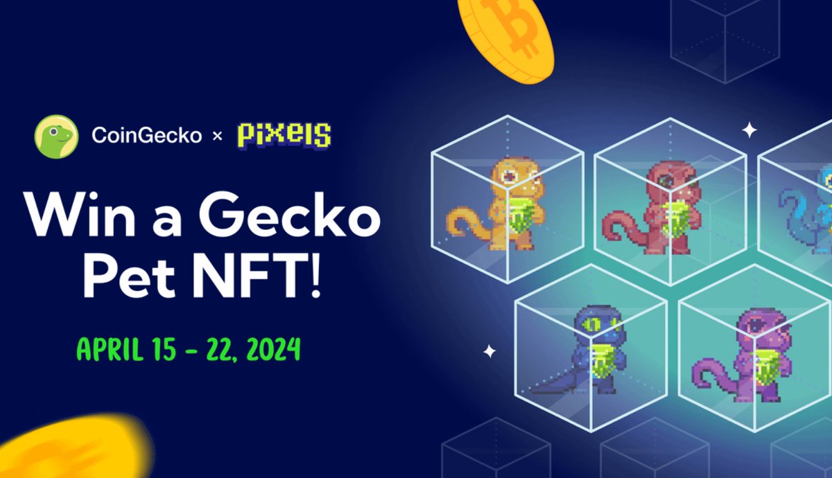 CosmosLearn's tweet photo. 🐶 Pixels Pets NFT Giveaway

Each pet in Pixel costs about $350 . Coin gecko has tied up with pixels to give out 15 pets through raffle 

Link: https://t.co/IdY96WChA0

More info 👇 https://t.co/Q3nGIiDhSb