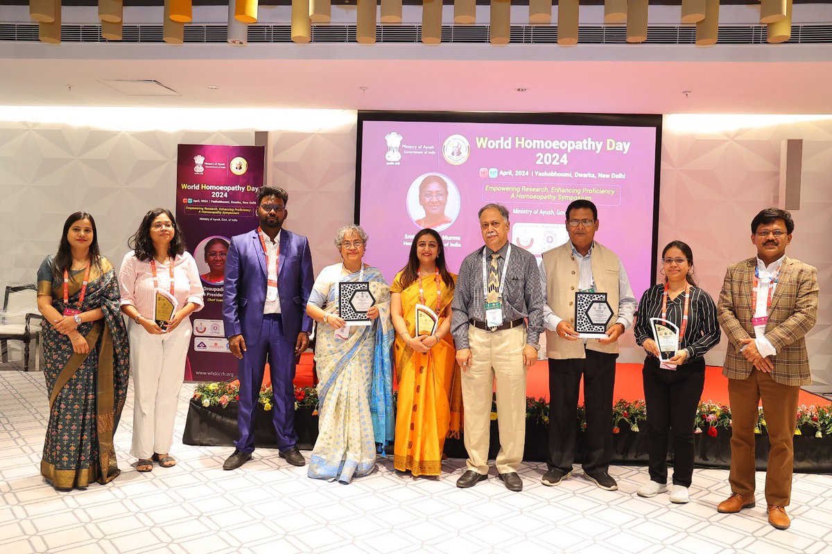 We were absolutely delighted to welcome homoeopathy dignitaries from far and wide!

#WorldHomoeopathyDay
#Homoeopathy4Bharat
#UniteForHomoeopathy