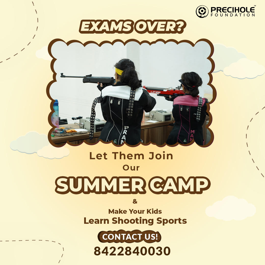 Exams are finally over, and it’s time for some summer fun! 🌞 Why not channelize your kids’ energy into something constructive? Call us at 8422840030📞☎️ *WE ARE CLOSED ON FRIDAY. . #preciholefoundation #PFTC #shooting #trainingcentre #shootingacademy #shootingcentre #shooting