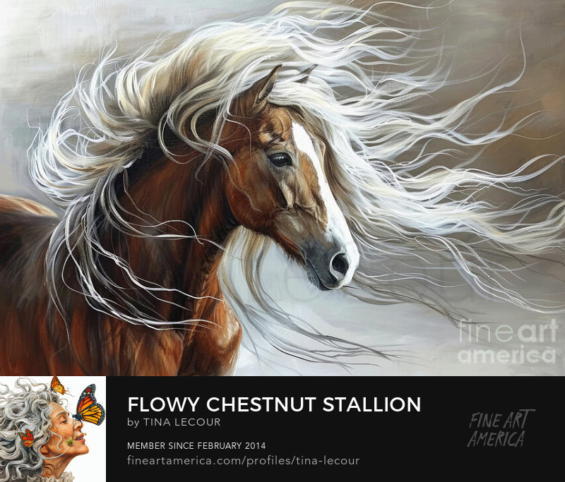 Flowy Chestnut Stallion..Can be purchased here..tina-lecour.pixels.com/featured/flowy… #Horses #horsegirl #horseriding #wallartforsale #wallart #western #homedecoration #interiordecor #interiordesign #greetingcards #giftideas #gifts #giftsforher #GIFTNIFTY #animal #naturelovers #animals