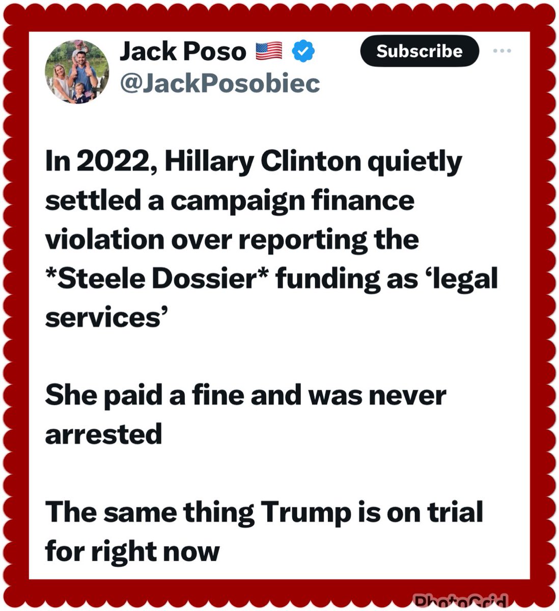 🇺🇸Good Morning X-Land🇺🇸 Say the quiet part out loud. Hillary ‘QUIETLY’ settled a campaign finance violation. 🤔 ⬇️⬇️ And .. Trump can’t get a fair trial!!! 🤬