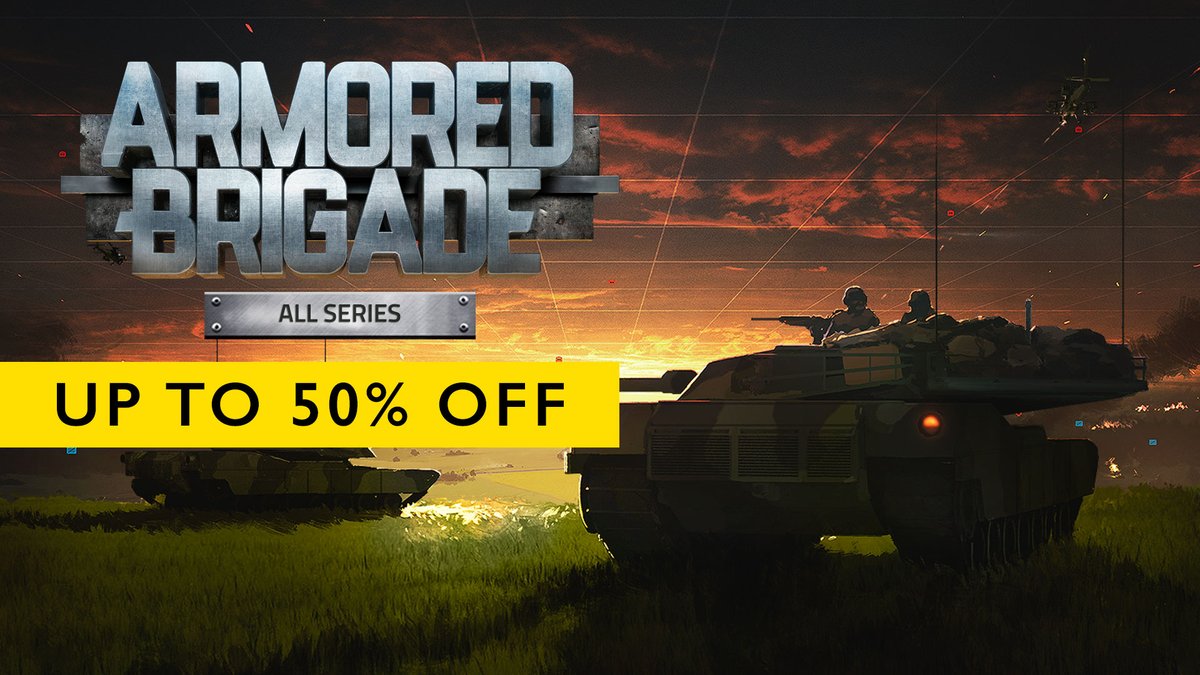 Adapt, overcome, and lead your troops to victory in the dynamic battles of the Cold War. Every decision counts, the complete Armored Brigade series is up to 50% off: store.steampowered.com/app/1089840/Ar…