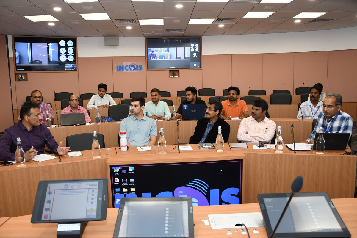 incoismoes's tweet photo. Day-1 of #MonsoonMission Project #WorkingGroup on #IndianOceanLandAtmosphereCoupledModel met at @ESSO_INCOIS , #Hyderabad has successfully concluded with valuable insights on #IOLA and advancements in #OceanModelling 🌊 https://t.co/yuuftaFXA1