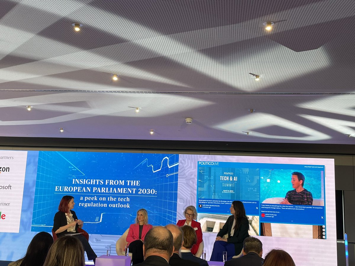MathildeAdjutor's tweet photo. Insightful morning at #POLITICOTechAI summit 💡 my main takeaway is the need to focus on implementation (with secondary legislation for #AIAct or #DSA) to properly evaluate the myriad of regulations adopted during this mandate. Only then we’ll be able to identify potential gaps. https://t.co/SdyHTmkFyc