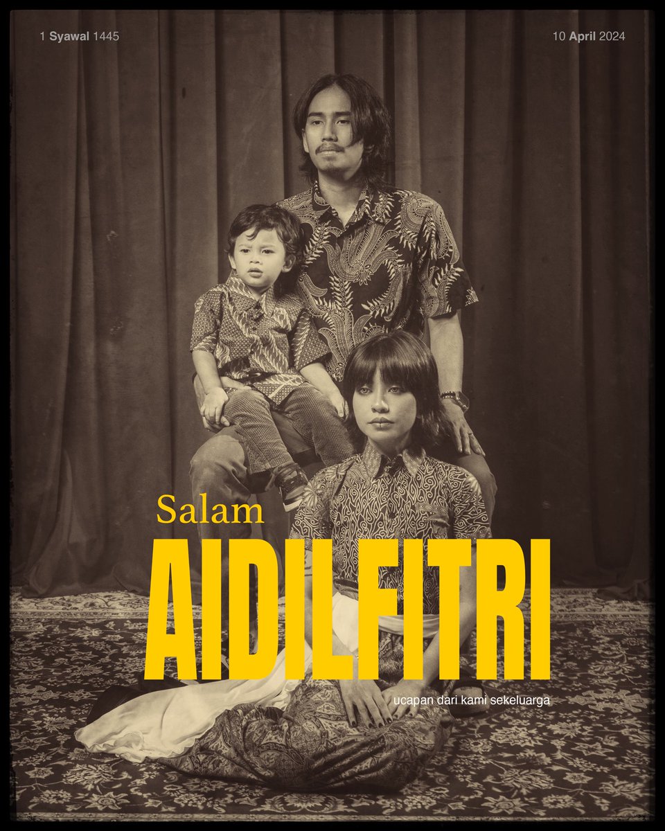 2DayStudio_co's tweet photo. Idea gambar raya macam poster filem! https://t.co/x4lA6JGOGB
