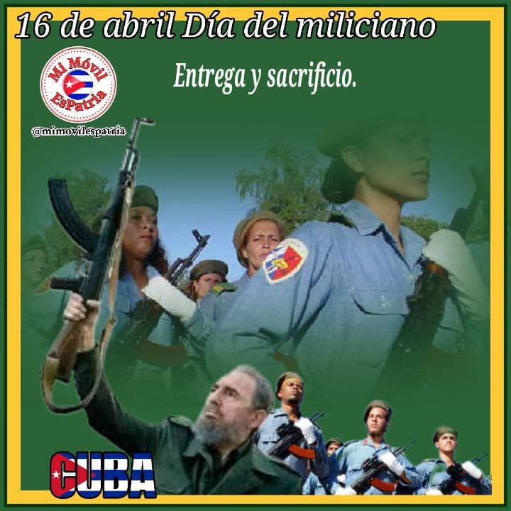 Las Milicias Nacionales Revolucionarias, dignas herederas de la heroicas tradiciones del Ejército Mambí, y del Ejército Rebelde. #Cuba #CDRCuba #FidelPorSiempre