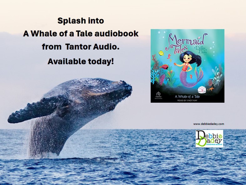 Woot! That's me cheering to a humpback jumping out of the water to celebrate today's release of A Whale of a Tale audiobook from @TantorAudio. Any young friends need some whale love today? tantor.com/a-whale-of-a-t… @simonschuster @SimonKIDS @SimonBooks #Mermaids #audiobook