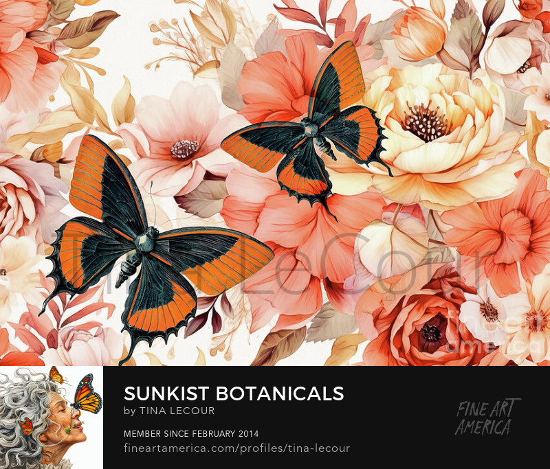 Sunkist Botanicals...Can be purchased here..tina-lecour.pixels.com/featured/sunki… #flower #Flowers #NatureBeauty #butterfly #butterflies #naturelovers #wallartforsale #homedecoration #homedecor #interiordecor #interiordesign #interiordecor #greetingcards #giftideas #gifts #floralart #gift