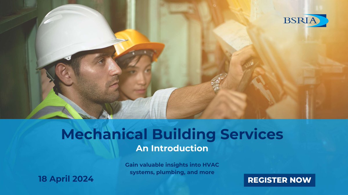 BSRIALtd's tweet image. 🔧 Dive into the world of mechanical building services with BSRIA's comprehensive training course!

🏗️ Gain valuable insights into HVAC systems, plumbing, and more.

Register now: ow.ly/Tlo850RfY0I

#BuildingServices #BSRIA #TrainingCourse #HVAC #Plumbing