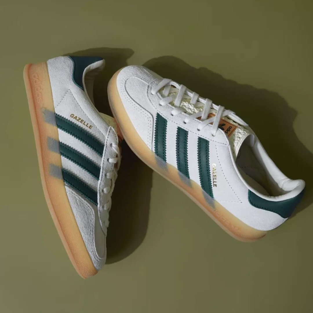 Crushing over Gazelle 💚😍 Shop #adidas'Gazelle Indoor' at @officeshoes