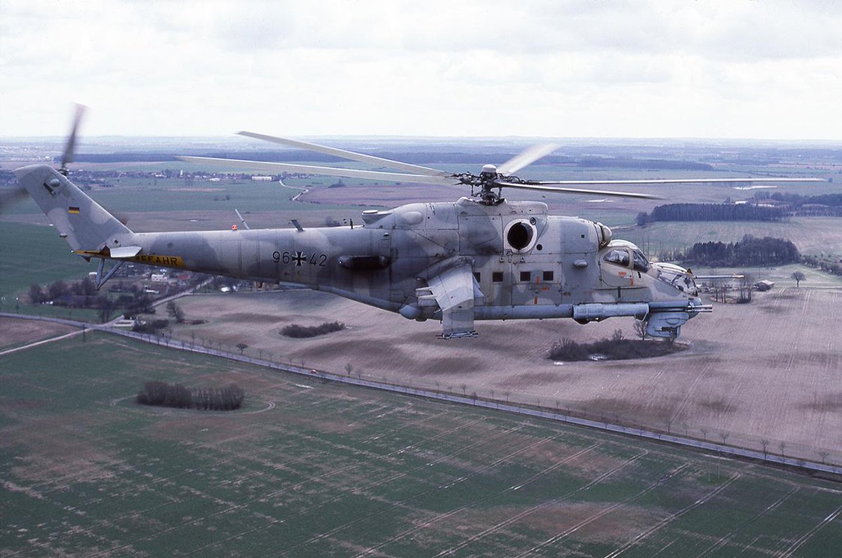 🇩🇪ドイツ陸軍航空隊が1993年まで運用した元東ドイツ陸軍航空隊のMi-24 (1990)