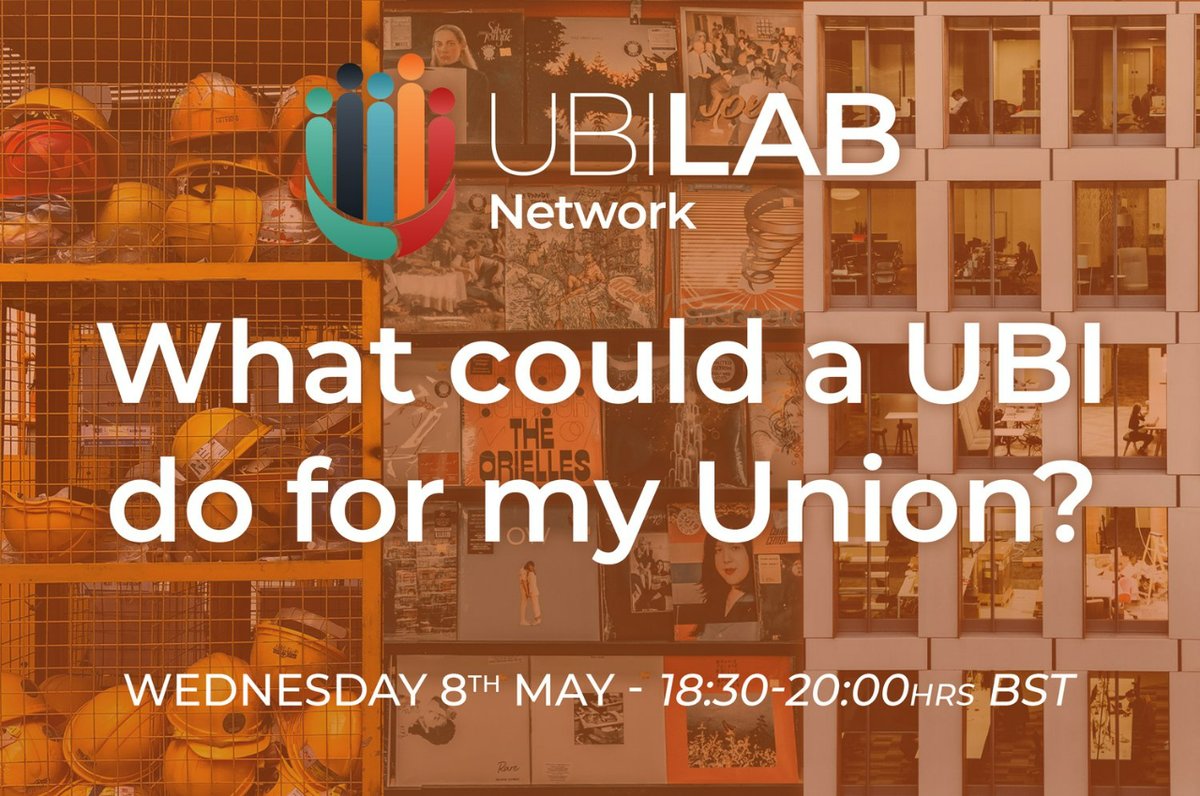 What can UBI do for unions and what are the key questions around UBI for trade union members that need answering?

Join us online on May 8th for this fascinating discussion!

Sign up link here: actionnetwork.org/events/ubi-lab…