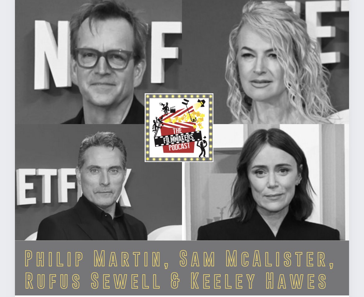 NEW Ep: we are joined by acting royalty #RufusSewell & #KeeleyHawes as well as writer & novelist @SamMcAlister1 & director #PhilipMartin to talk making #Scoop! Ears here pod.fo/e/231a32 #podernfamily #bts #scoopmovie #filmmakingpodcast