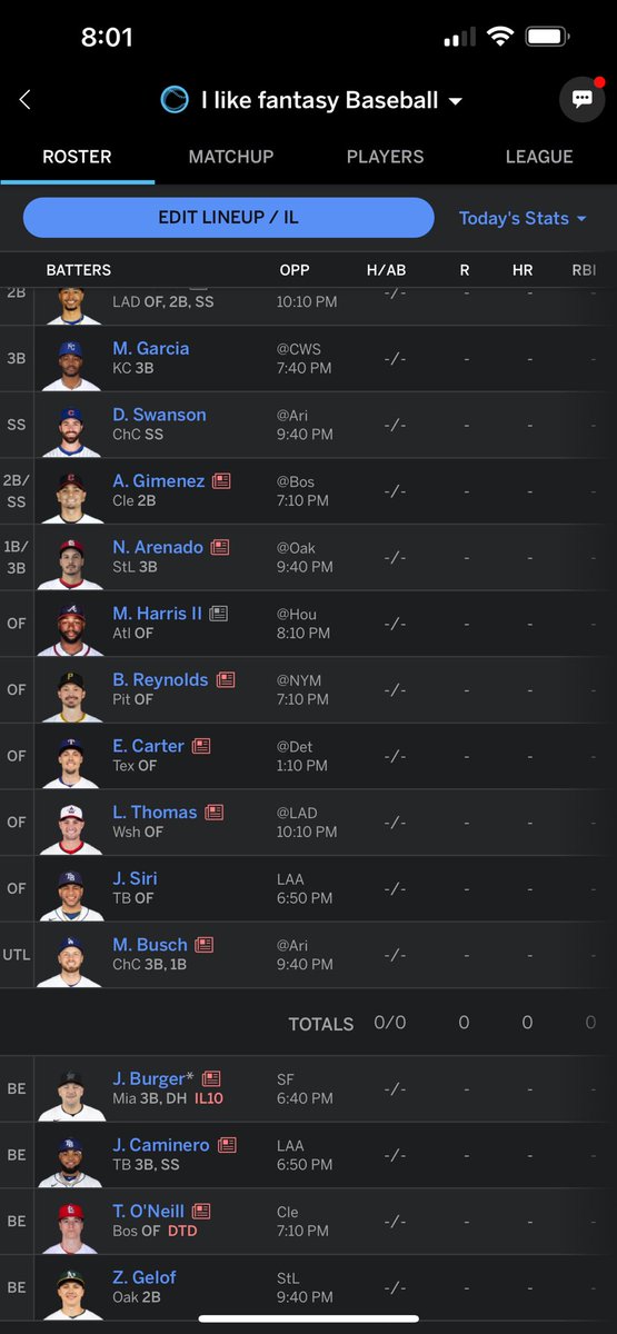 TeCaleb_Tuesday's tweet photo. @SamskiNYC I dropped Walker but you tell me which OF you’d rather have him over I guess https://t.co/Dx5IOMu6FE