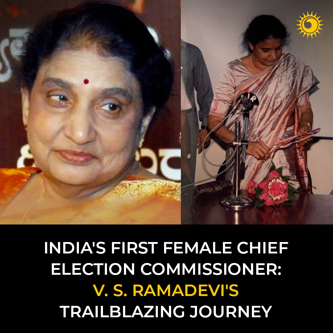 'Breaking barriers: Explore the trailblazing journey of India's first female Chief Election Commissioner, V. S. Ramadevi.' 🇮🇳👩‍⚖️ 

Know more👉 thebrighterworld.com/detail/Indias-…

#trailblazers #vsramadevi #ElectionCommission #Women #Indian #Inspiring #exploremore #thebrighterworld