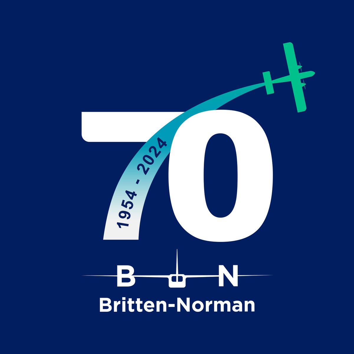 Britten-Norman is celebrating its platinum anniversary in 2024, marking 70 years since the company was founded ✈️🎉

#BrittenNorman70 #MadeInBritain 

📖 (1/6)