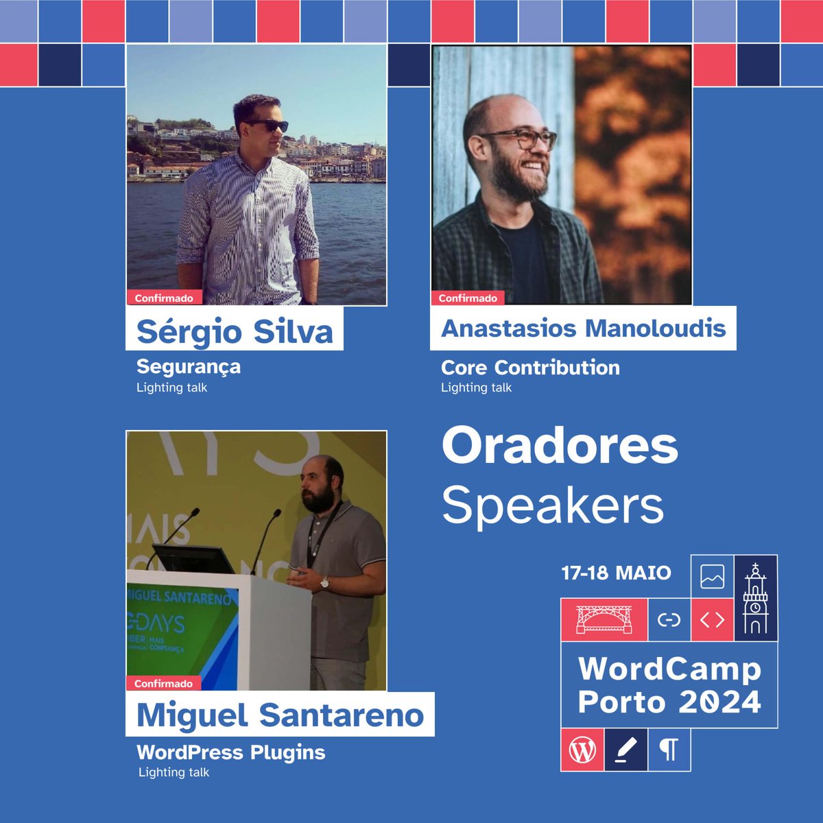 No dia 17 de Maio acontece o dia de ajuda e contribuição no WordCamp Porto 2024. porto.wordcamp.org/2024/dia-ajuda…
Teremos mesas de contribuição, ajuda e apresentações. Junta-te a nós neste dia para aprender, partilhar e contribuir!