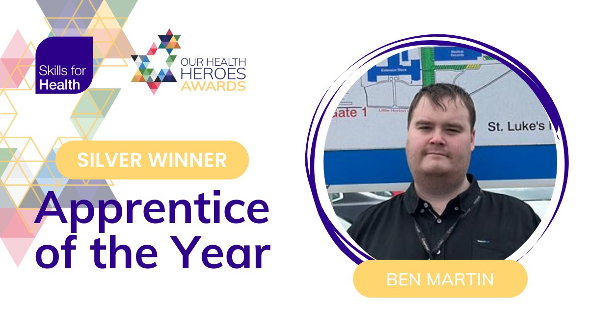 &amp; the SILVER winner is Ben Martin from <a href="/BTHFT/">Bradford Teaching Hospitals NHS FT</a> 🥈 Ben originated from a project that supports individuals with LD and autism, and became indispensable in Informatics, transitioning to a permanent role, and inspiring others with autism.

WELL DONE Ben 👏🏽