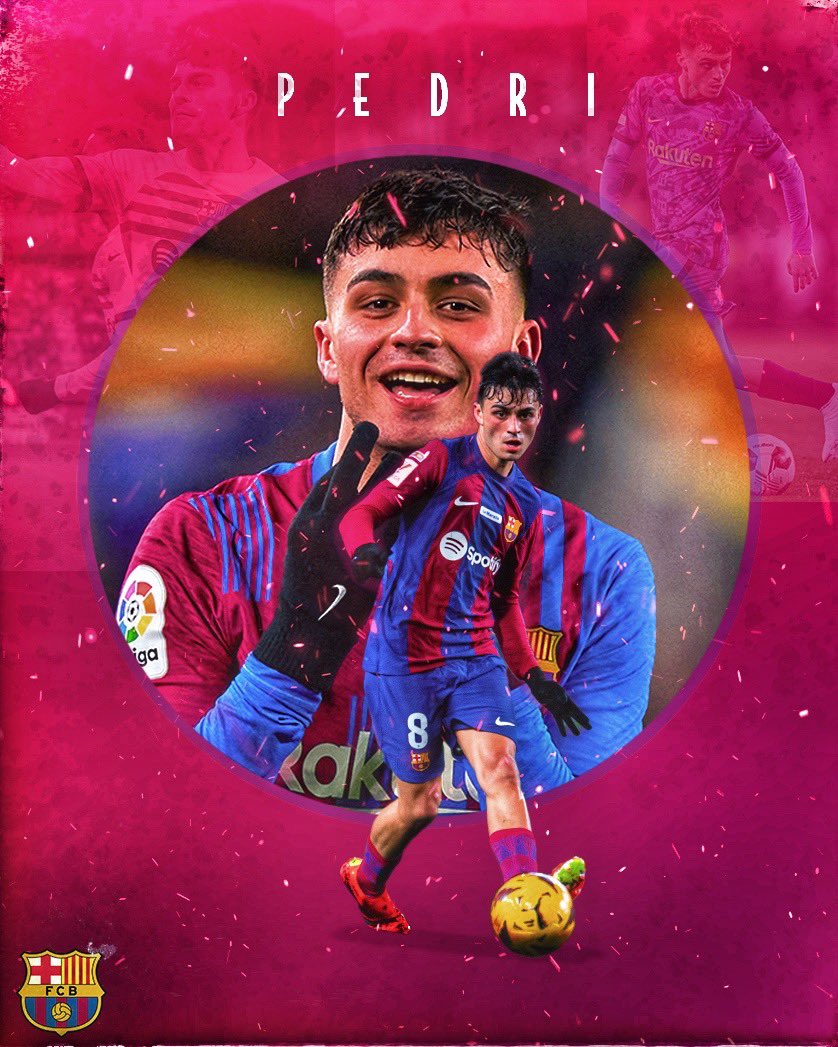 🎨🎨

Pedri 🔴
@pedri 
-
#pedri #pedrigonzaléz #barcelona #fcbarcelona #fcb #pedribarça #smsports #sportsdesign #graphicdesign #footballposter #footballgraphics