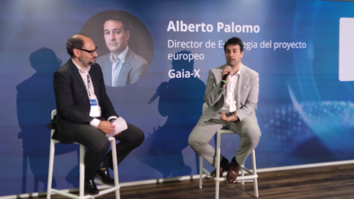 Alberto Palomo: '@GaiaXSpain quiere determinar cómo podemos crear infraestructuras federadas de datos que garanticen que se puedan compartir datos a gran escala propiciando una soberanía tecnológica'. #Data24IDCFoundry @FoundrySpain @IDCSpain #Data #IA #GenAI