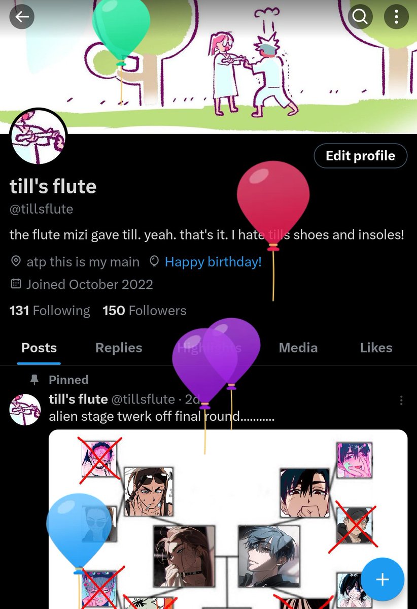 tillsflute's tweet photo. its my birthday apparently https://t.co/A4PvF5rIIk