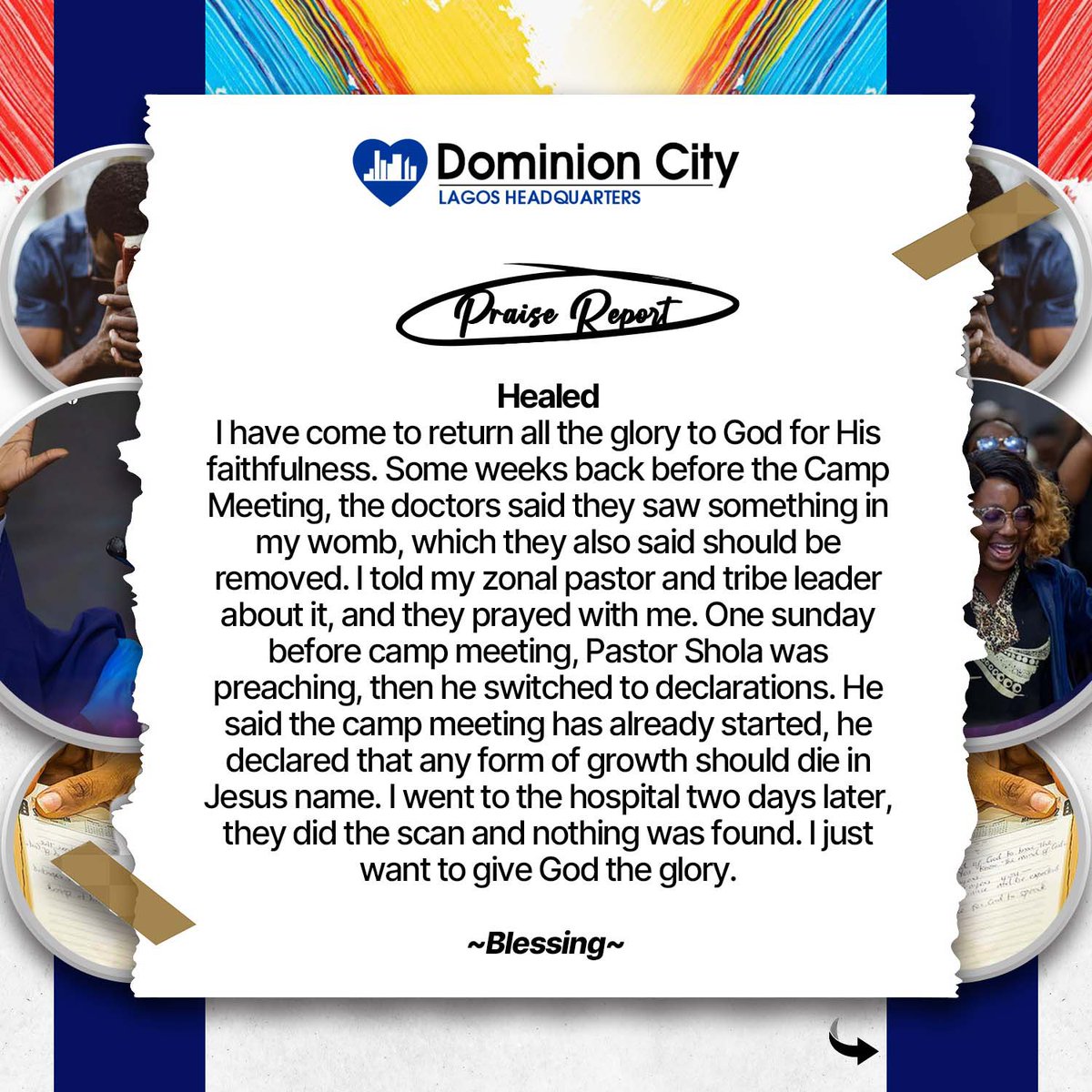 dominioncitylag's tweet photo. It’s testimony Tuesday and we are here recounting the wonderful things God did for some of our members on Sunday. Glory be to His name forever.
#DCLagosHq #DominionCity #BlessingOfConnectedness #BanquetService https://t.co/xc0cRQbnPN