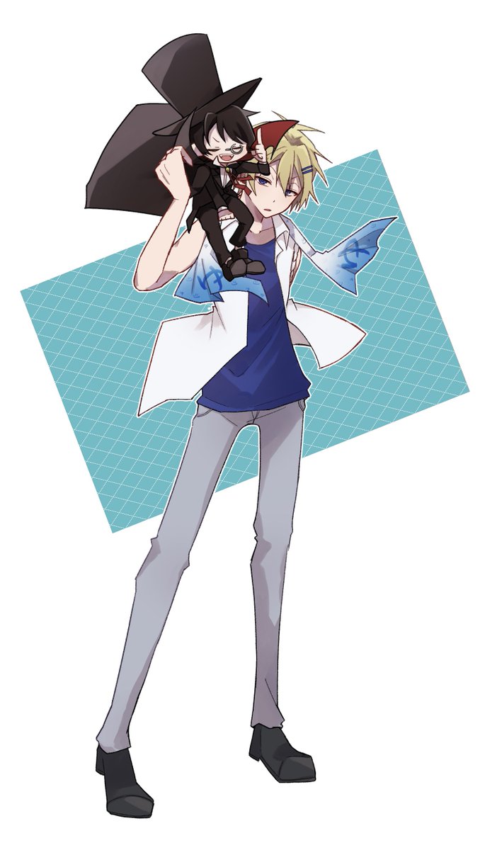 nathu_mochi's tweet photo. 各ペアの全身立ち絵ver（1/3） https://t.co/WQhYOtfR5J