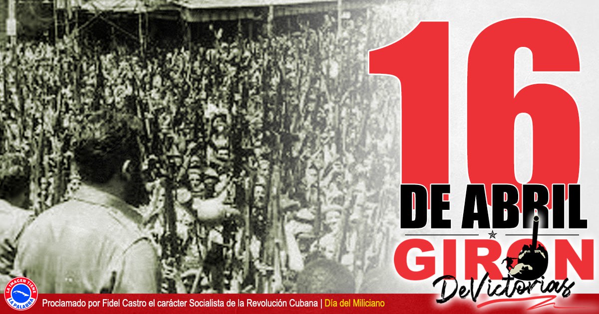 El pueblo cubano celebra hoy los 63 años de la proclamación del carácter socialista de la Revolución que triunfó el 1ro de enero de 1959.
#CubaViveEnSuHistoria 
#GironDeVictorias 
#EducaciónBueyArriba
#EducaciónGranma 
#CubaMined 
#ProvinciaGranma