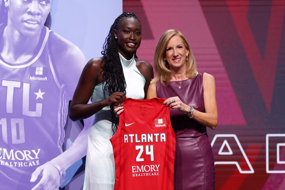 Three Australians have had their WNBA dream fulfilled after being picked up in the draft - with first-round pick Nyadiew Puoch brought to tears as she re-called advice from the GOAT, Lauren Jackson. MORE 👉 bit.ly/49EPZiL