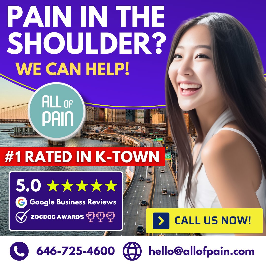 😲🌌 ⁠Experiencing recurring shoulder pain?⁠

Read more here...

l8r.it/Rn5J

#painmanagementnewyork #midtownwest #ktownnyc #chinatownnewyork #chinatownnyc #ニューヨーク #midtownmanhattan #紐約 #nycktown #newyorkchinatown #koreatownnyc #マンハッタン #hudsonyards