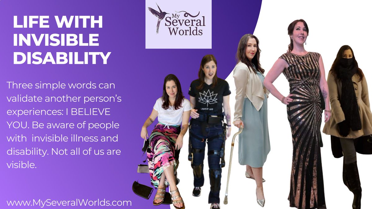 Three simple words can make someone's wish with an #InvisibleDisability come true: I BELIEVE YOU. Be aware of people with #InvisibleIllness & #Disability. Not all of us are visible. Read: buff.ly/2HhDC54 #DisabilityAwareness #DisabilityInclusion #Fibromyalgia #pwME