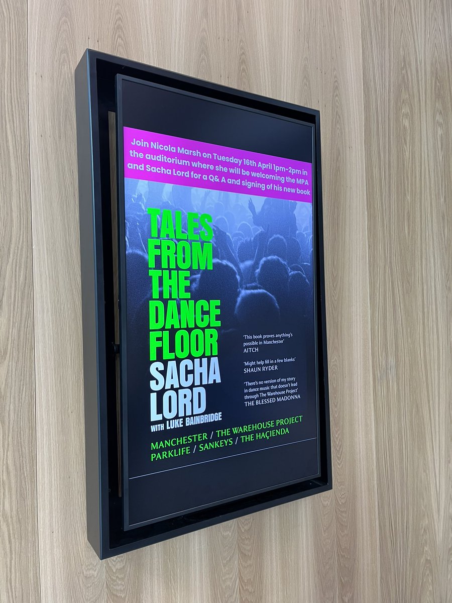 We’re here at @WPP Manchester for an exclusive Q&A with @Sacha_Lord and our CEO, @lisamorton, on the brand new book that is taking Manchester by storm, ‘Tales From The Dancefloor’! 🙌

@MPAweareyou