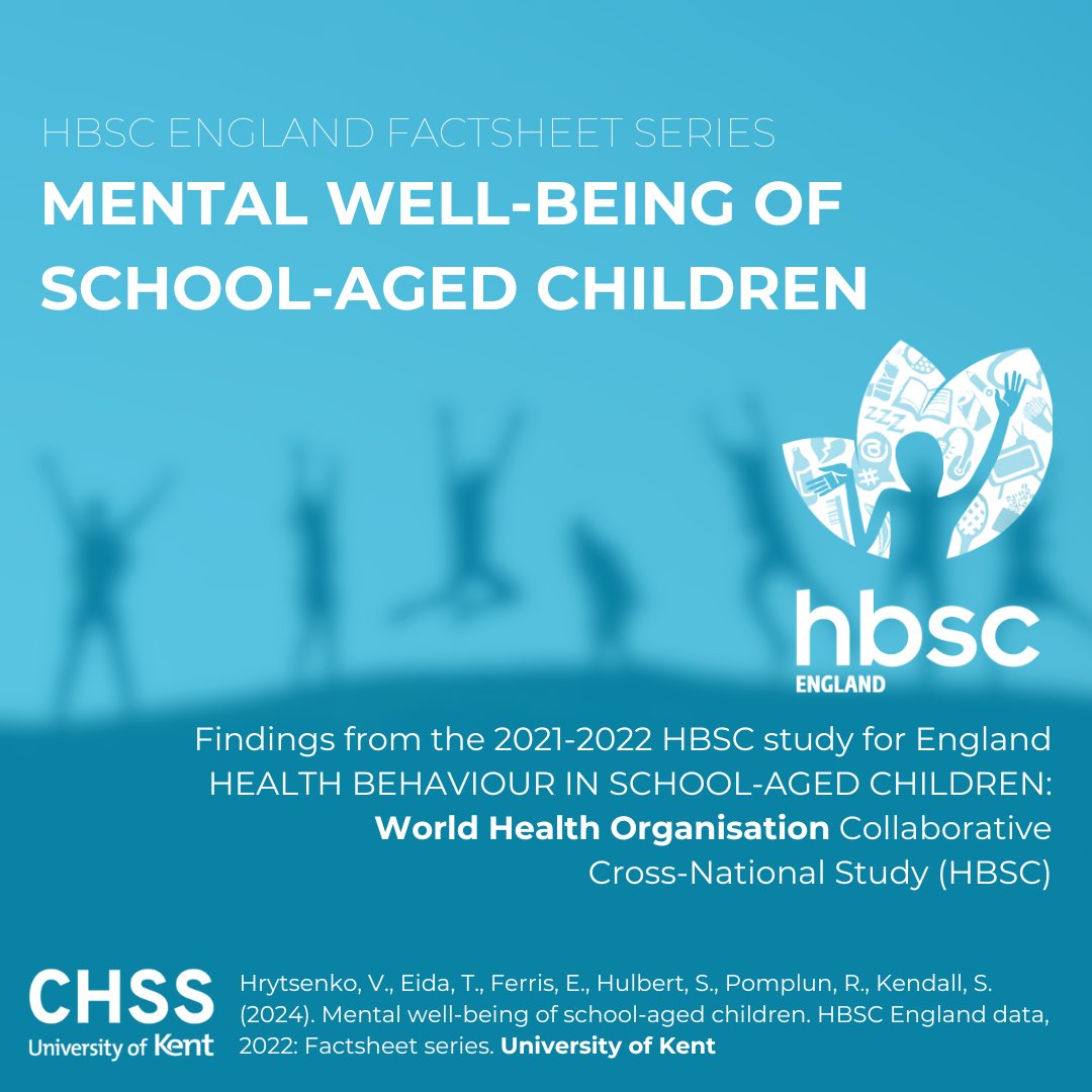 The @WHO emphasises the vital role of #mentalhealth in enhancing quality of life and fostering social cohesion. Discover insights from the latest #HBSCEngland study on mental well-being, based on data from over 5000 adolescents aged 11, 13 & 15: hbscengland.org/factsheets-and…