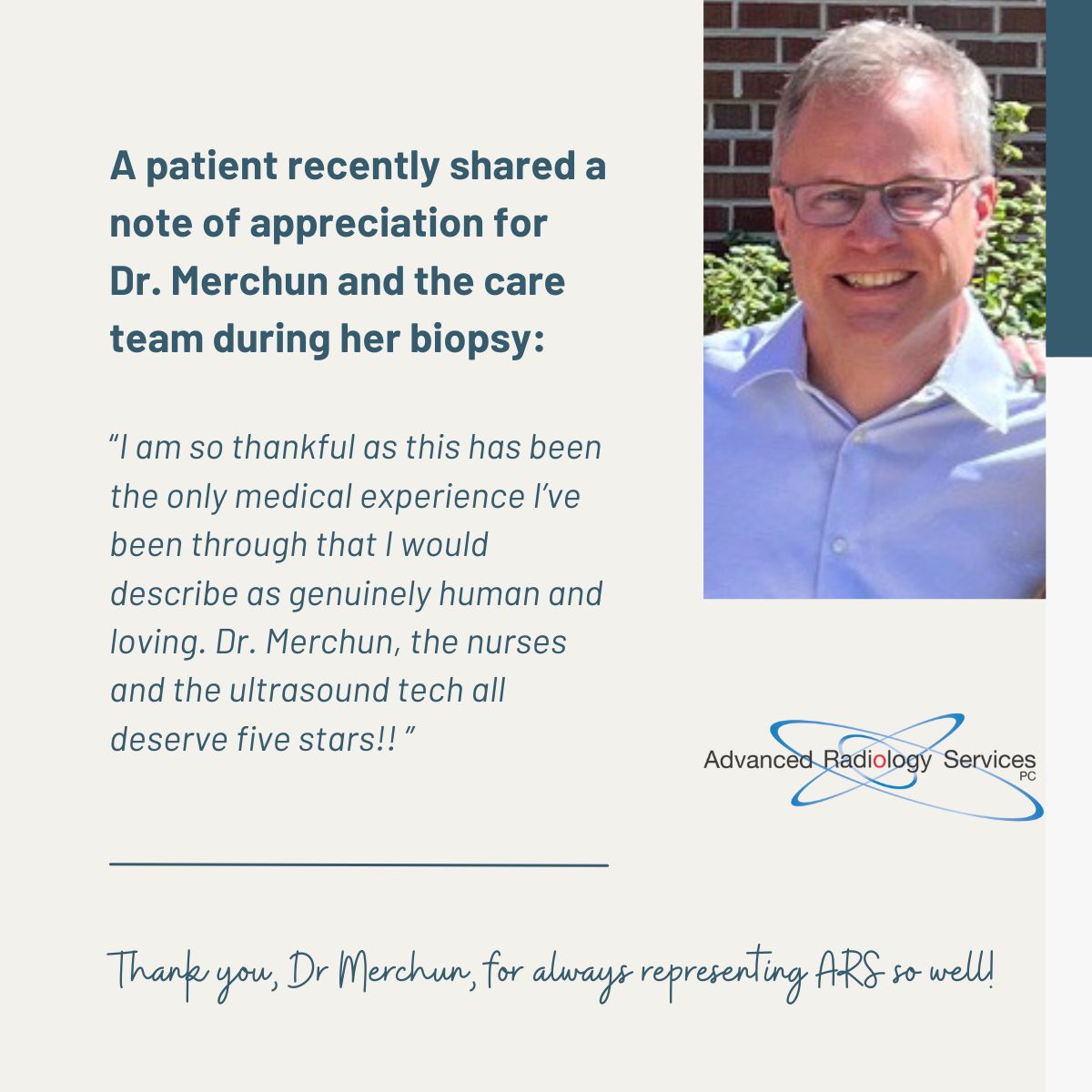 Advanced Radiology Services, PC (@advancedrad) on Twitter photo Shout out to our very own Dr. Merchun! Thank you for all you do for our patients and for <a href="/AdvancedRad/">Advanced Radiology Services, PC</a>!
#radiology #radiologist #healthcare #patientcare Shout out to our very own Dr. Merchun! Thank you for all you do for our patients and for <a href="/AdvancedRad/">Advanced Radiology Services, PC</a>!
#radiology #radiologist #healthcare #patientcare
