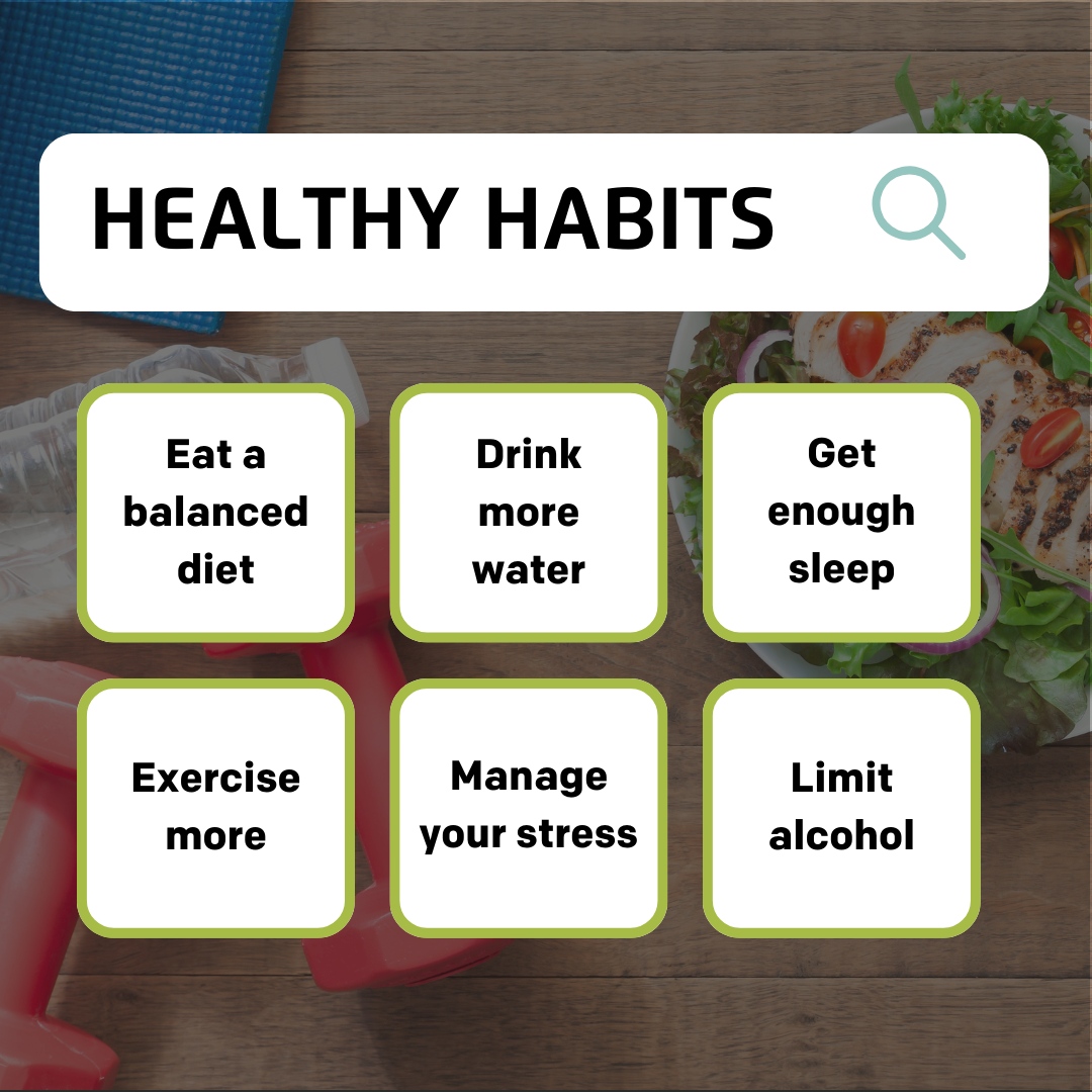 Looking to embrace a healthier lifestyle? 🌟 It all starts with building healthy habits! 💪 Whether you're aiming for more energy, better focus, or just an overall sense of wellness, adopting these habits can make a big difference. Here are a few ideas to get you inspired!