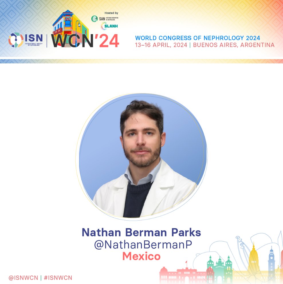 'Closing the Loop: Innovative Approach to Dialysis PVC Recycling' 📆April 16 📍Hall D ⏰09:00-09:18 🇲🇽 Nathan Berman Parks @NathanBermanP #ISNWCN