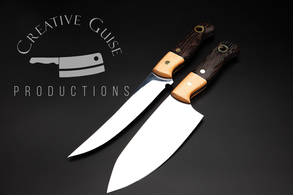 Carnivore Carver and Carnivore Chef two Piece Kit with Wenge and Micarta Segmented Handle Scales.

l8r.it/h4OT

#homedesign #cooking #homedecor #dinnerware
#foodies
#chefsofinstagram #chefs #Julienne
#HomeCook #Handmade