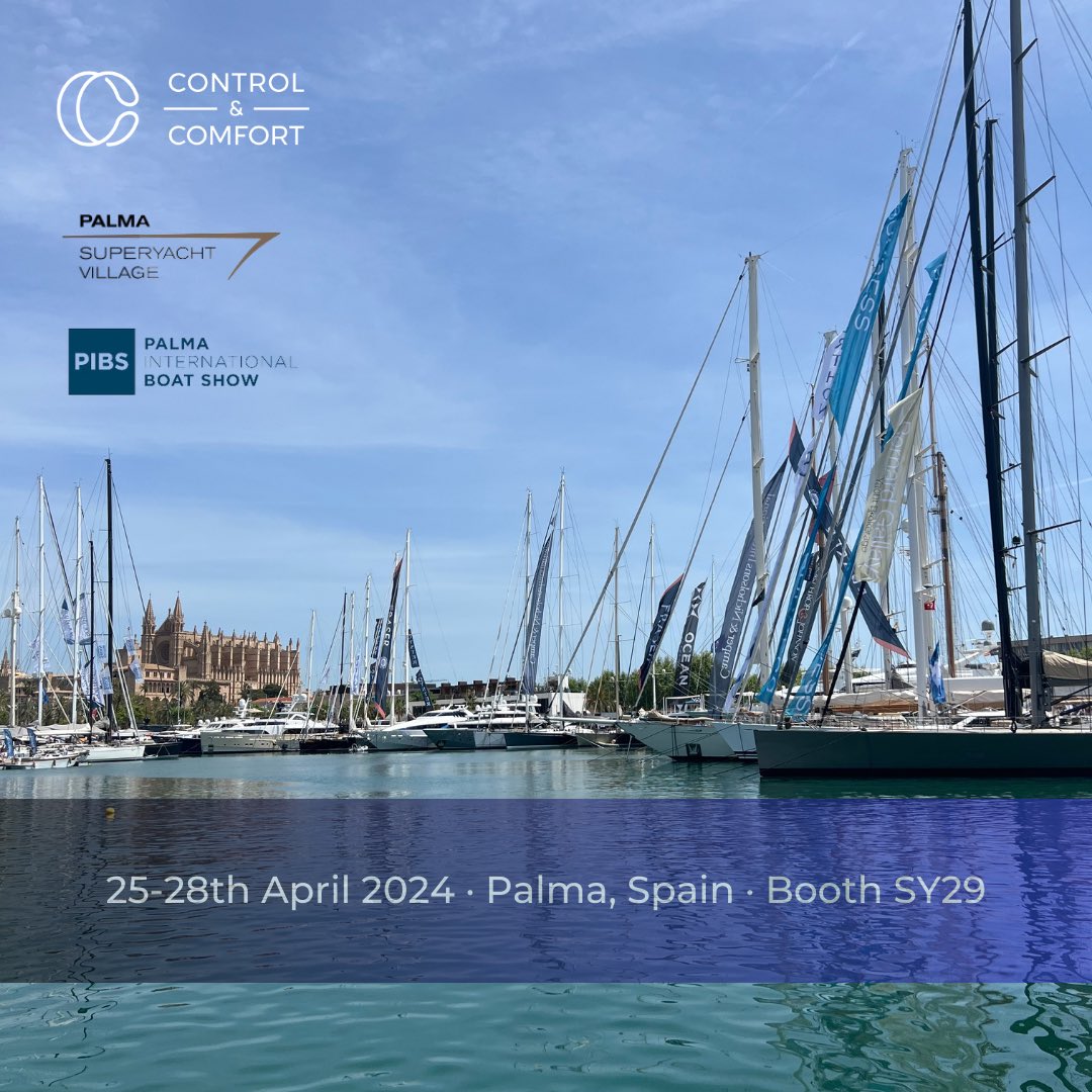 The @palmainternationalboatshow kicks off next week and our Control & Comfort Team will be there at booth SY29! 

#controlandcomfort #palmainternationalboatshow #palma #superyachts #luxurydesign #yachting #yachtlife #luxelife #yachtshow #crestron #crestronmarine #lutron #avit