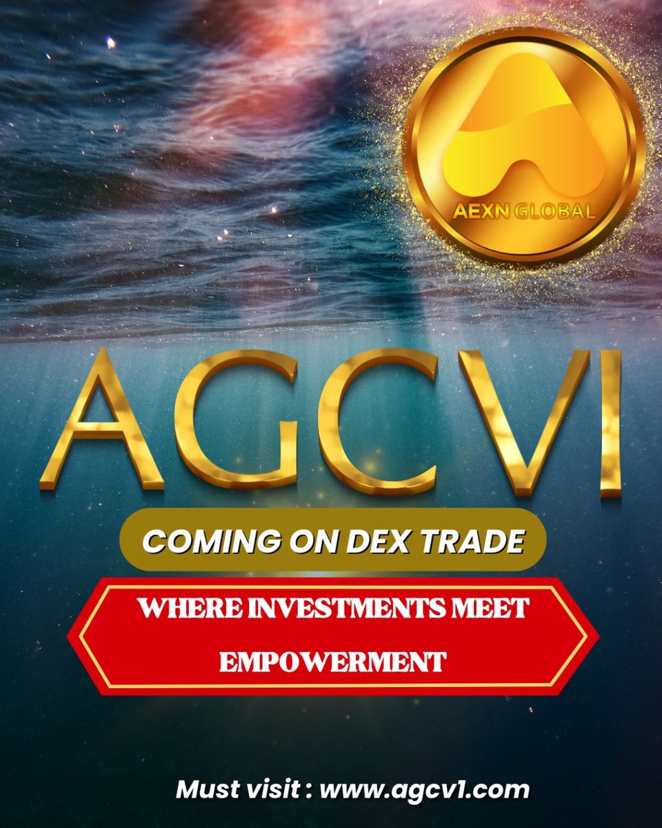 aexngloabal's tweet photo. agcv1 coming on dex trade
#BlockchainTechnology #DigitalAssets #DecentralizedFinance #CryptocurrencyInnovation #SmartContractTechnology #AIinFinancialServices #WealthManagement https://t.co/cSsU57fui4
