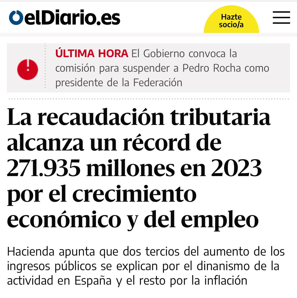 wallstwolverine's tweet photo. Si pagas muchos impuestos para una sanidad de calidad, que alguien me explique cómo con la mayor recaudación tributaria de la historia tienes el peor dato de listas de espera para una operación quirúrgica de la historia. https://t.co/fIqlFcFP4U