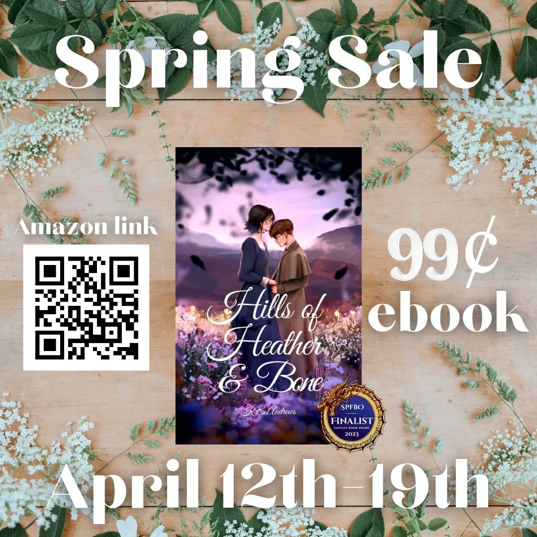 The big sales may be over, but Hills of Heather and Bone is still on sale until the 19th!

Hills of Heather and Bone a.co/d/4IbyoTl

#indiebook #spfbo #booksale #bookcommunity #BookTwitter #indieapril