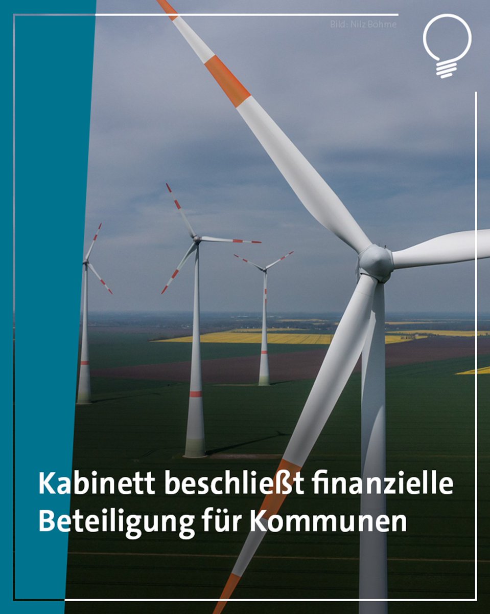 Der Ausbau erneuerbarer Energien wird sich für die Kommunen in #SachsenAnhalt in Zukunft finanziell auszahlen. Das Kabinett hat das Akzeptanz- und Beteiligungsgesetz beschlossen, das Energieminister @WillingmannA vorgelegt hatte. lsaurl.de/CCzjqW