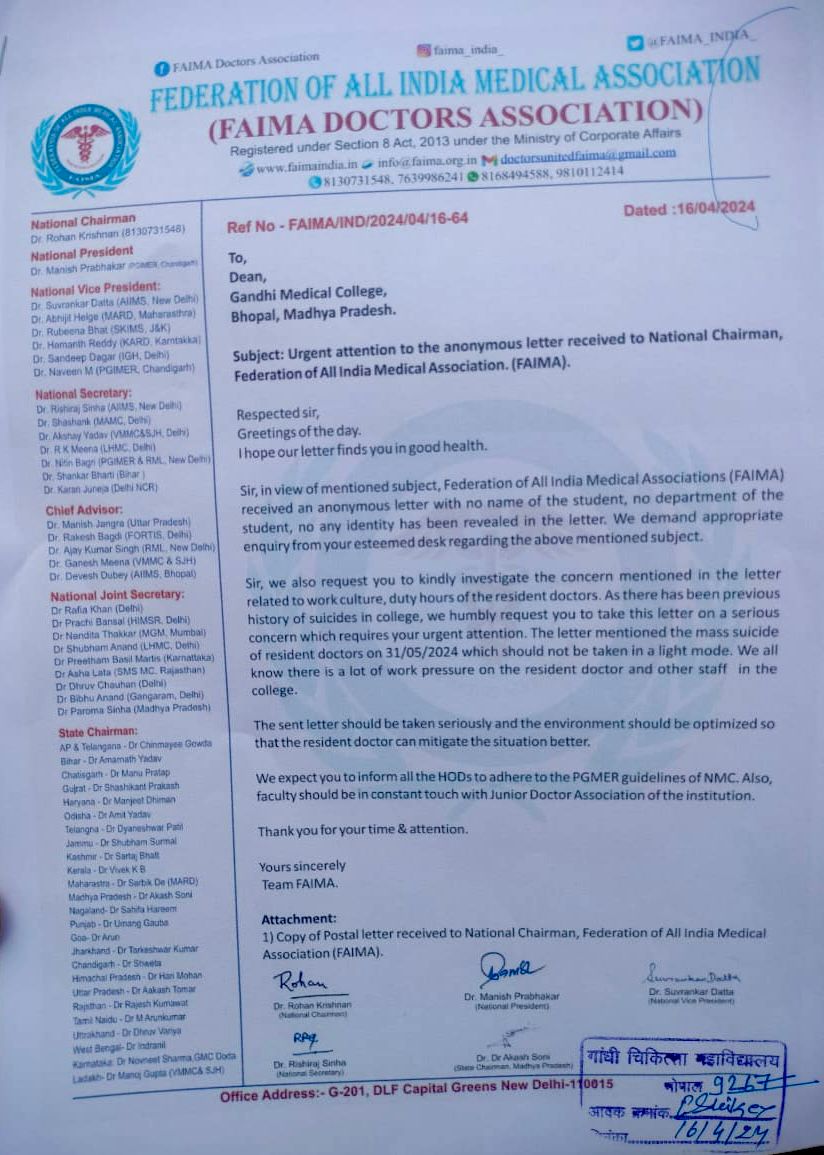 FAIMA Doctors Association tweet media