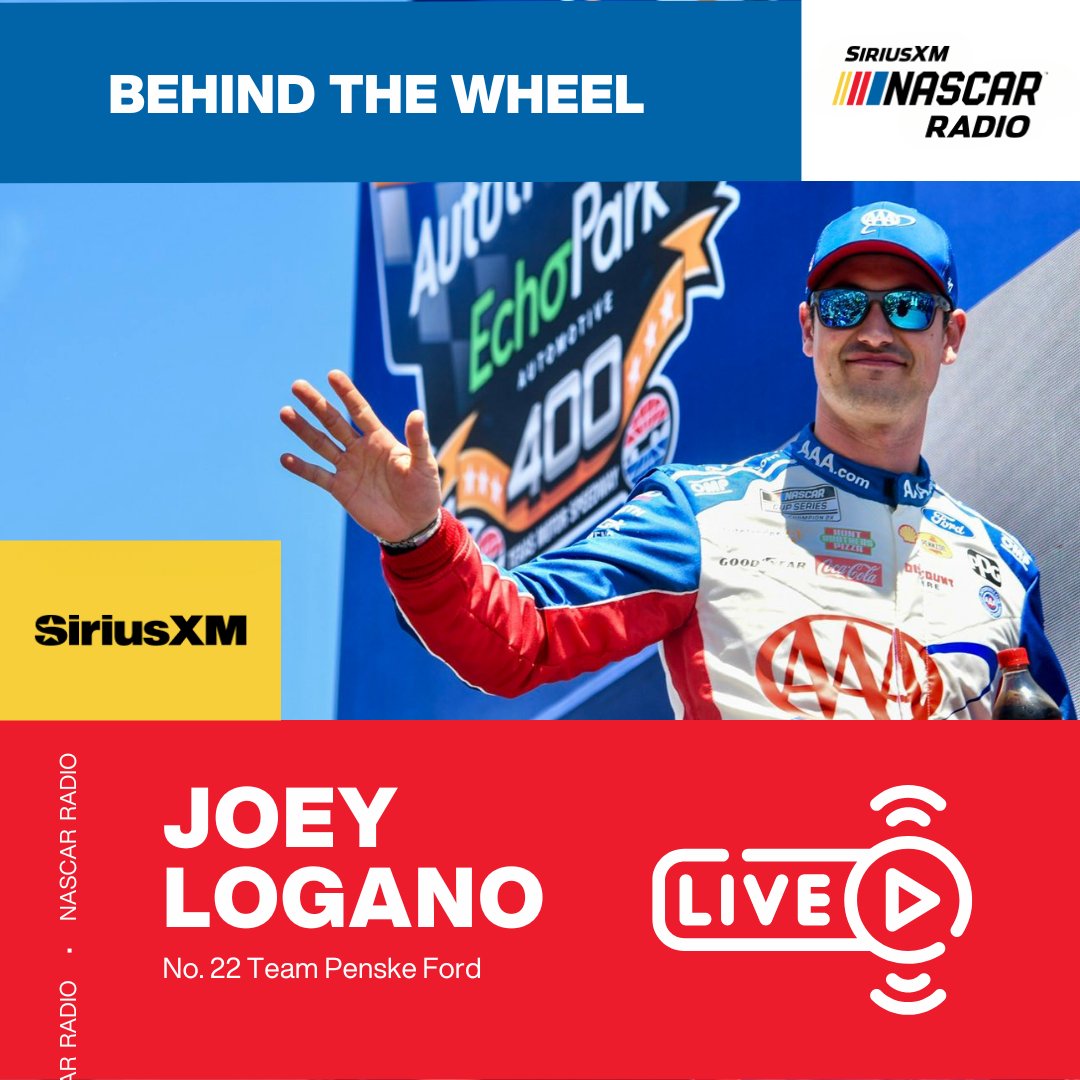 🚨 TUNE-IN ALERT 🚨 Another installment of 𝘽𝙚𝙝𝙞𝙣𝙙 𝙏𝙝𝙚 𝙒𝙝𝙚𝙚𝙡 takes to the #TMDNASCAR airwaves at 9 am ET this morning. @joeylogano will recap @TXMotorSpeedway, look ahead to @TALLADEGA and take your calls! ☎️ LIVE → sxm.app.link/JoeyLogano