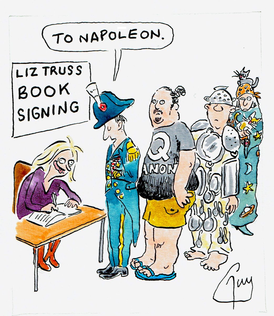 My cartoon in Wednesday's @MetroUK @MetroPicDesk #LizTruss #liztrussbook #TenYearstoSavetheWest