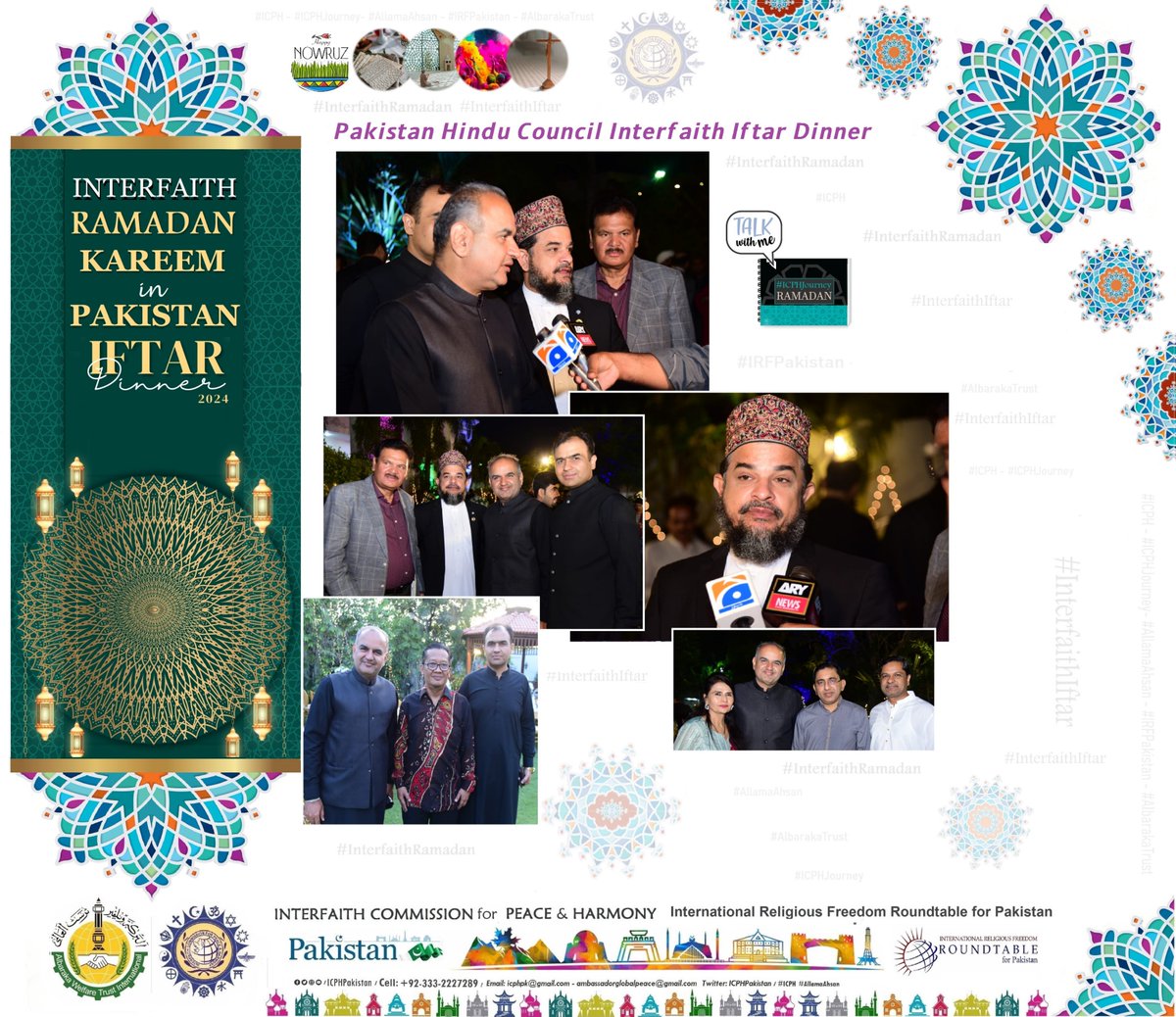 #HUMANITY &amp; #INTERFAITHHARMONY
#Pakistan during ##RamadanKareem 
We highlighting values of inclusion #INTERFAITHRAMADAN 2024 
<a href="/PhcPakistan/">Pakistan Hindu Council</a> <a href="/RVankwani/">Dr. Ramesh Vankwani</a>

Promoting #Love #Unity &amp; #Harmony with #InterfaithIftar 
From #ICPH #IRFPAKISTAN #Karachi #Muslim #Christian #Hindu #Sikh #Parsi