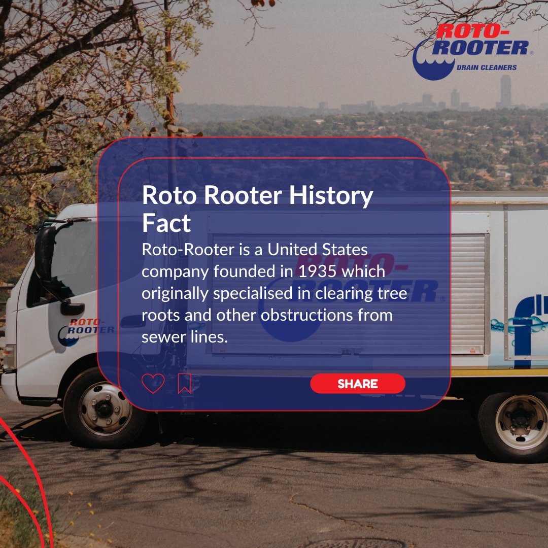 Join us as we celebrate our history of excellence and look forward to many more years of innovation and success. Thank you for choosing Roto Rooter as your trusted partner in drain cleaning! 🌟🛠️ #FlashbackFriday #RotoRooterHistory