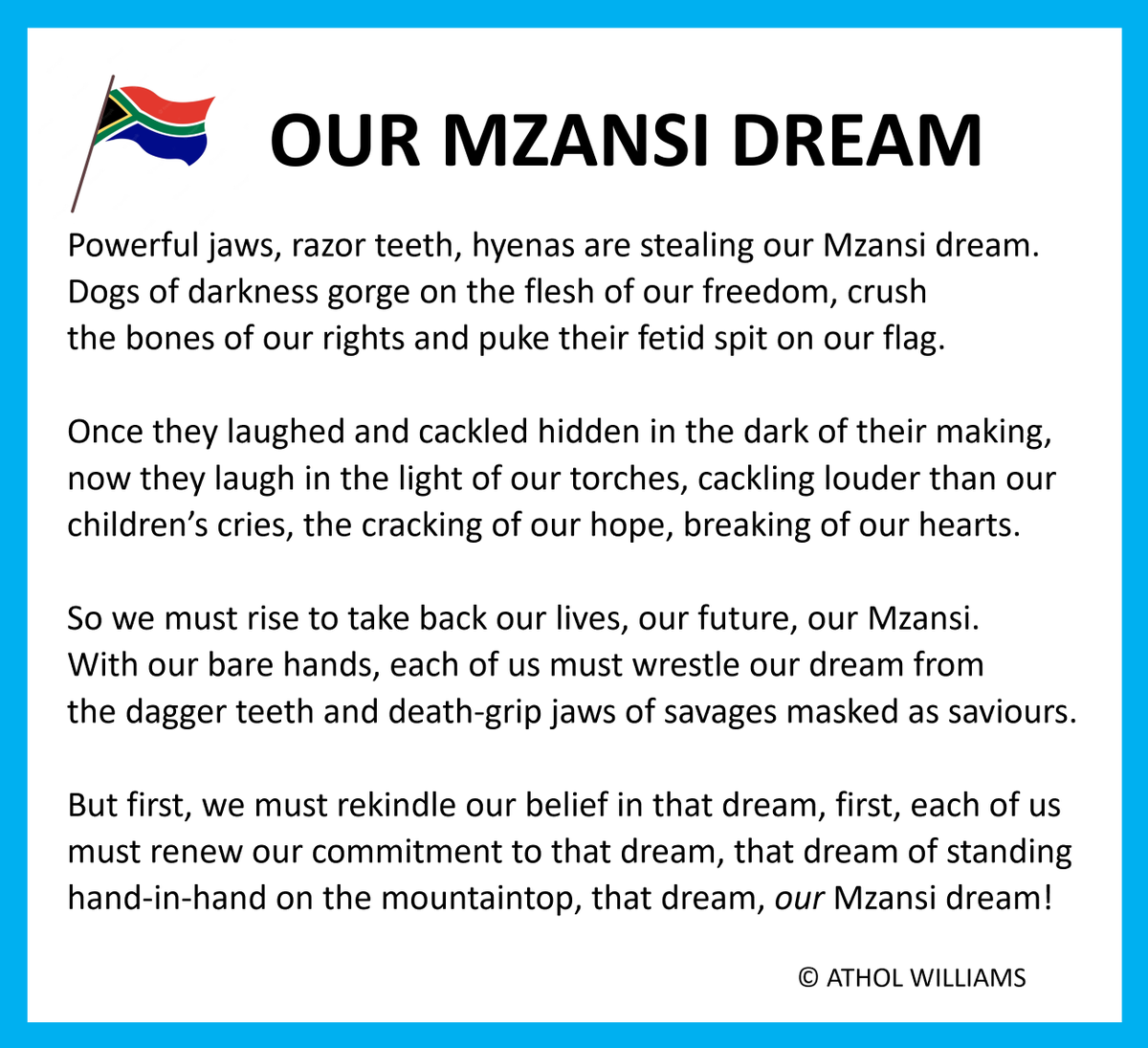 A poem for South Africa