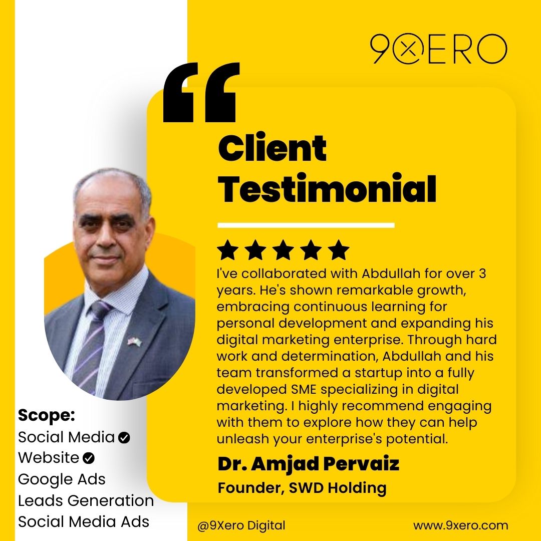 9xerocom's tweet photo. A heartfelt thank you to Dr. Amjad Pervaiz for his invaluable partnership. Reflecting on our journey, it's been filled with enlightenment and awe-inspiring moments. 

Here's to many more collaborations and growth ahead!

#9xerodigital #digital #socialmediamarketing #website https://t.co/4iDGyaoqQS