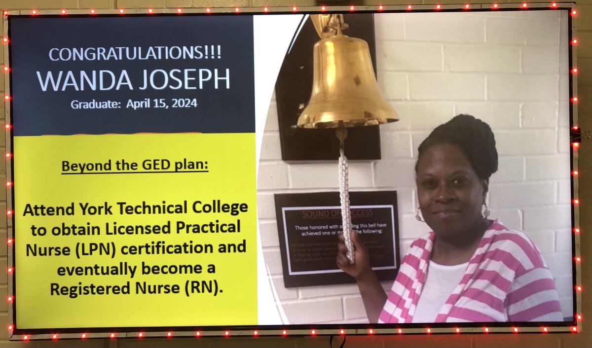 ⁦<a href="/RockHillSchools/">Rock Hill Schools</a>⁩ ⁦<a href="/RHadulted/">Rock Hill Adult Ed.</a>⁩ announces its most recent graduate.  CONGRATULATIONS Wanda!!!  UR #RockSolid in every way.  Next stop ⁦@yorktech⁩